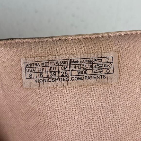 Vionic Women's Anitra Platform Sandal in Rose Gold Metallic Size 8 - Picture 6 of 6